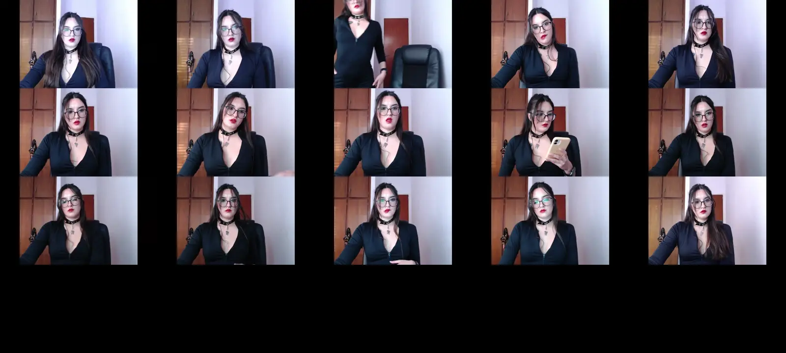 GodessNami photo contact sheet