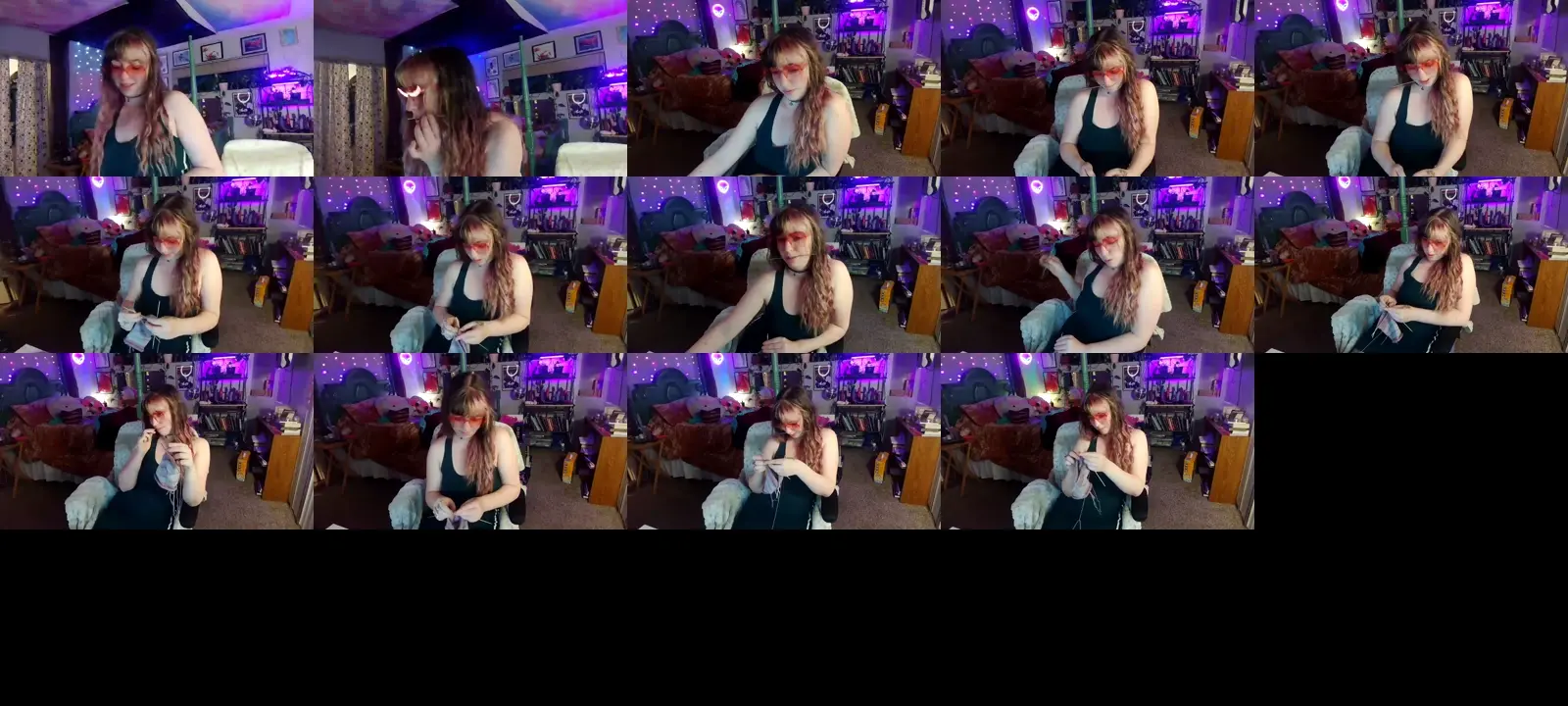 LilPinkAlien photo contact sheet