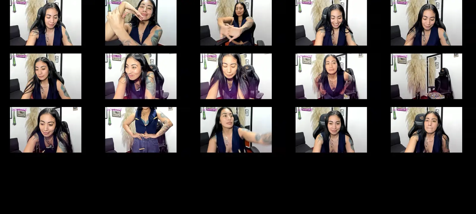 EvaInked photo contact sheet