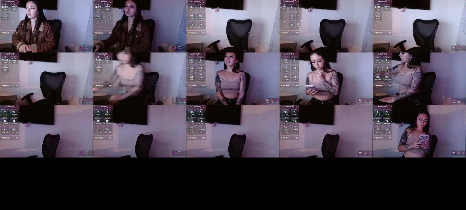 Holly_rosee photo contact sheet