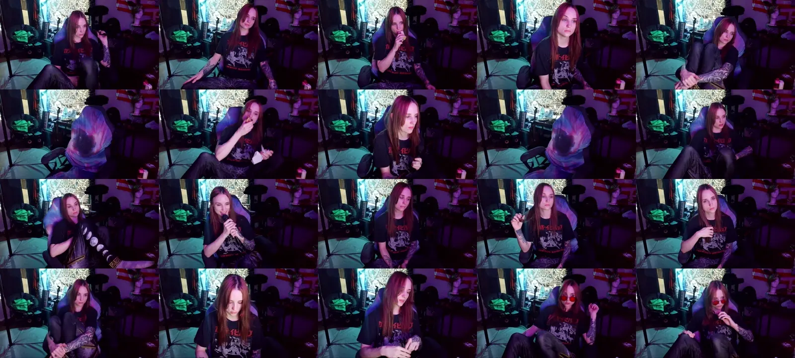 XLilithxMoonX photo contact sheet